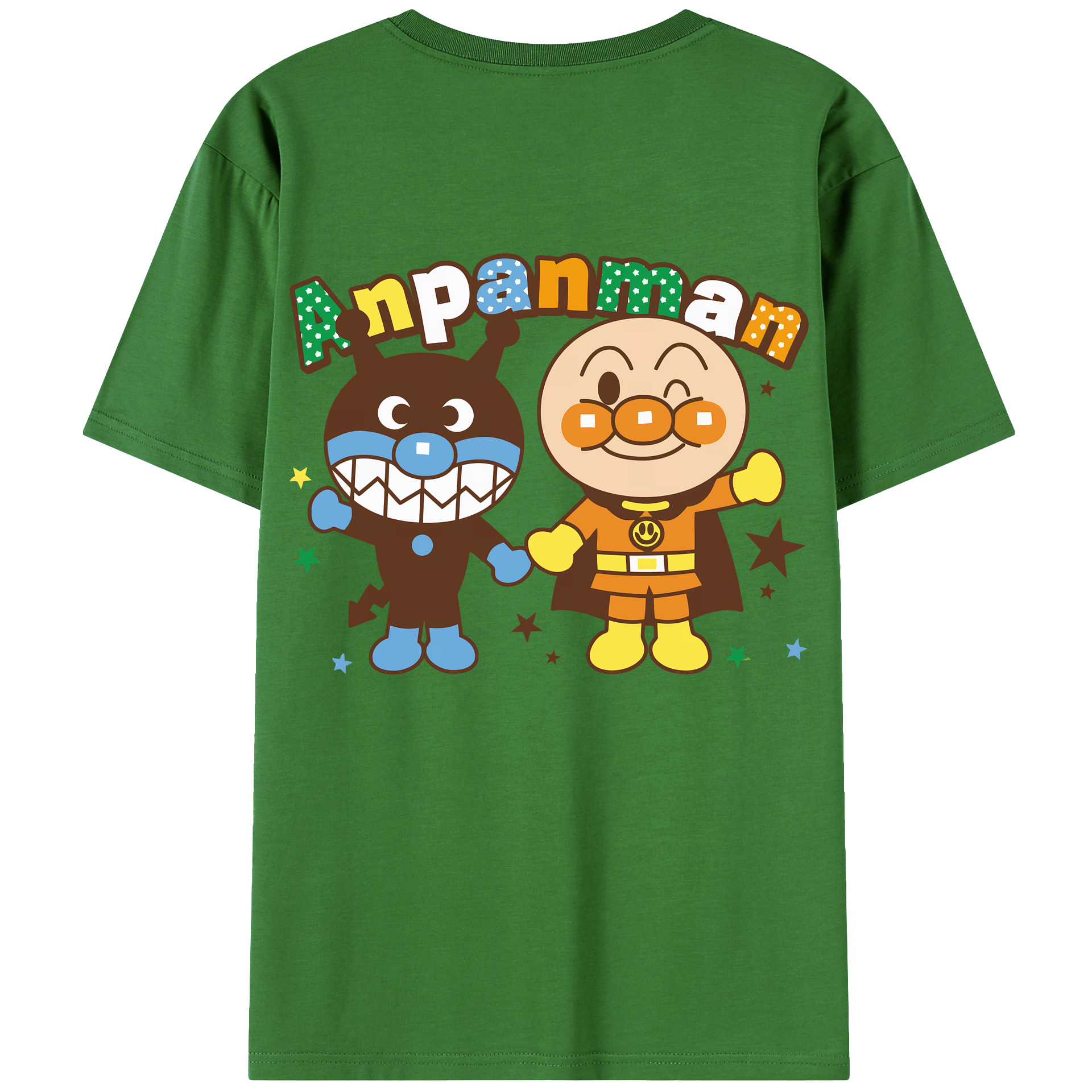 （画像用） アンパンマン Anpanman レディース半袖Tシャツ(バックプリント)